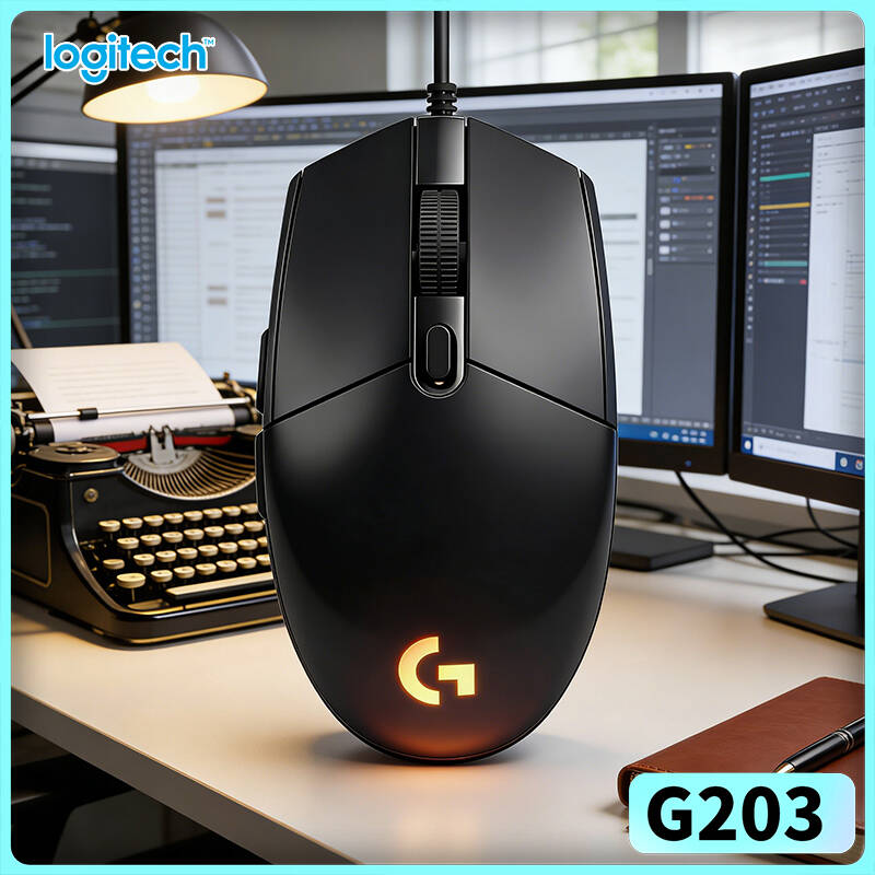 Logitech Mouse G203 - 로지텍 G203 라이트싱크 게이밍 마우스 8000