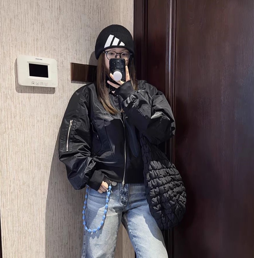 Office Tech Wear - 봄버 재킷 여성용 재킷 테크웨어 가을