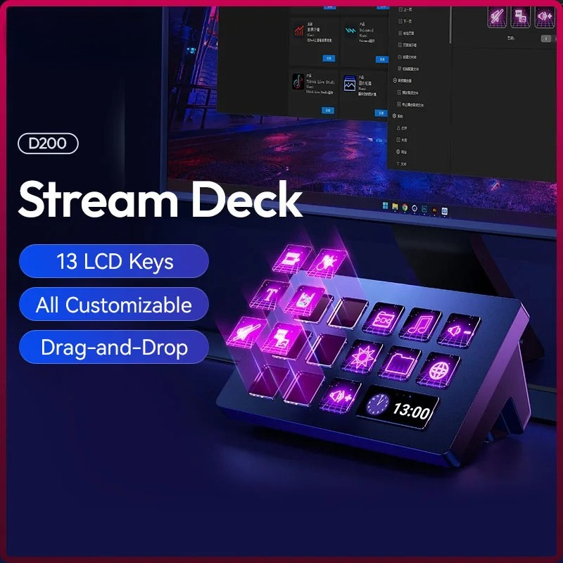 Office Youtuber - D200 스트림 덱 키보드 13개 LCD