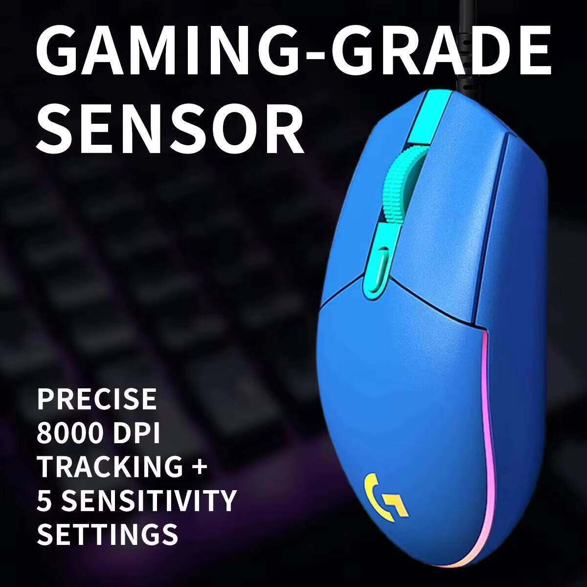 로지텍 G203 게이밍 마우스 200-8000 DPI  - Logitech Mouse G203 리뷰 및 가격