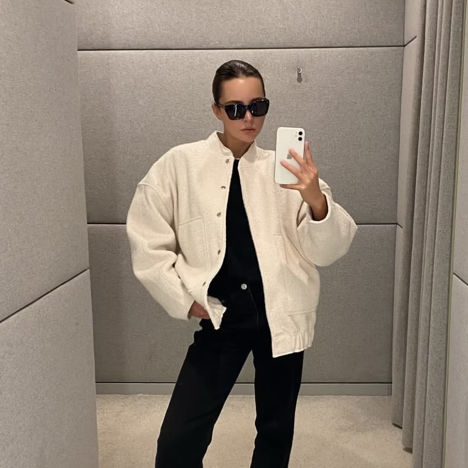 봄버 재킷 여성용 재킷 내부 포켓 겨울용 면 안감 보온 - Office Tech Wear 리뷰 및 가격