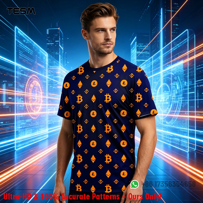 남성용 암호화폐 패턴 티셔츠 Bitcoin Ethere - Office Tech Wear 리뷰 및 가격