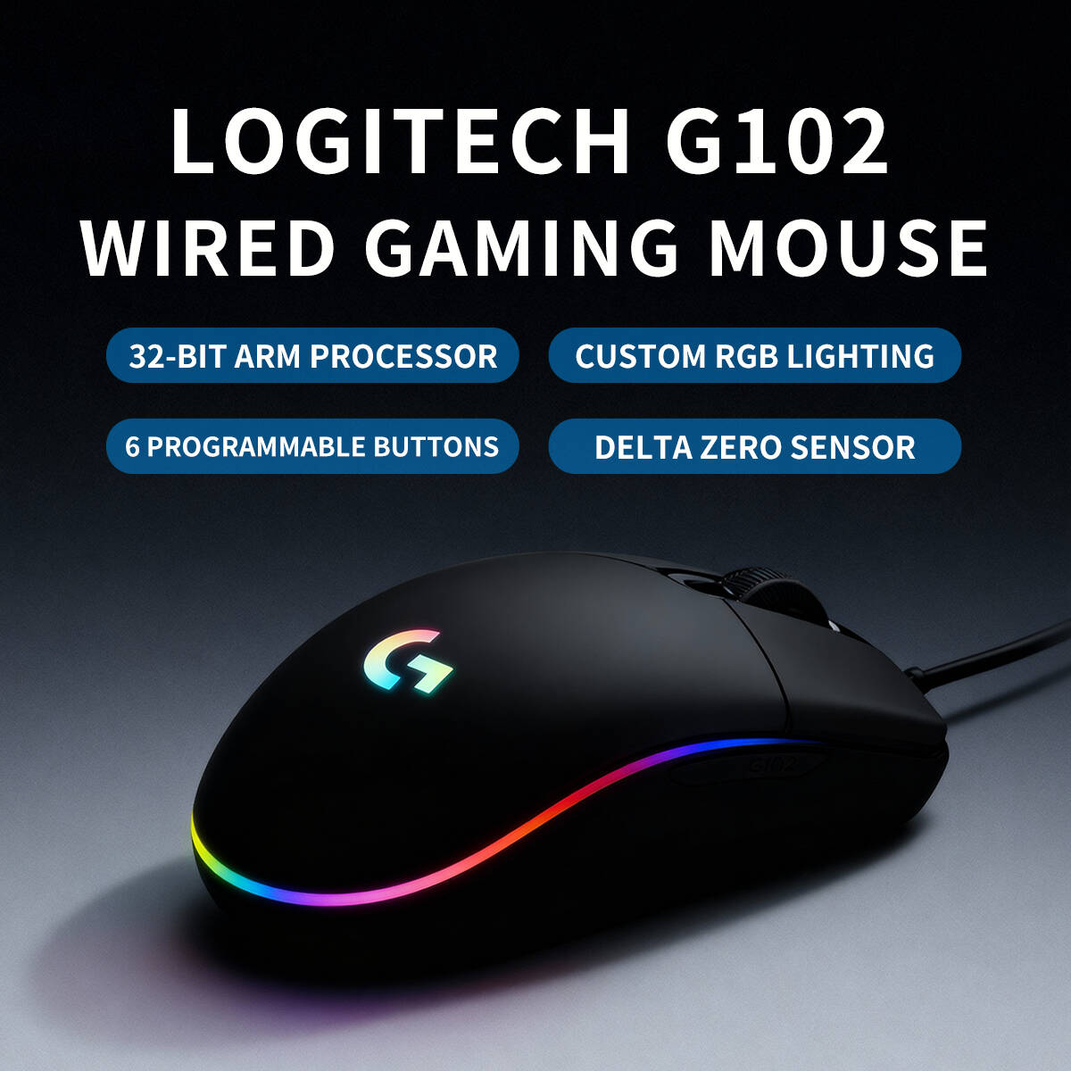 로지텍 G203 유선 RGB 게이밍 마우스, 8000  - Logitech Mouse G203 리뷰 및 가격