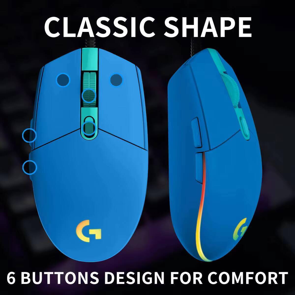 로지텍 G203 프로디지 유선 게이밍 마우스 200-8 - Logitech Mouse G203 리뷰 및 가격