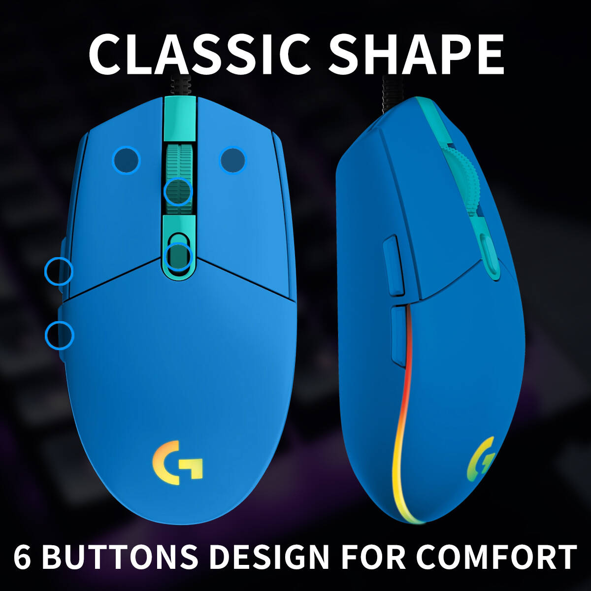 로지텍 G203 유선 게이밍 마우스 소프트 RGB 백라 - Logitech Mouse G203 리뷰 및 가격